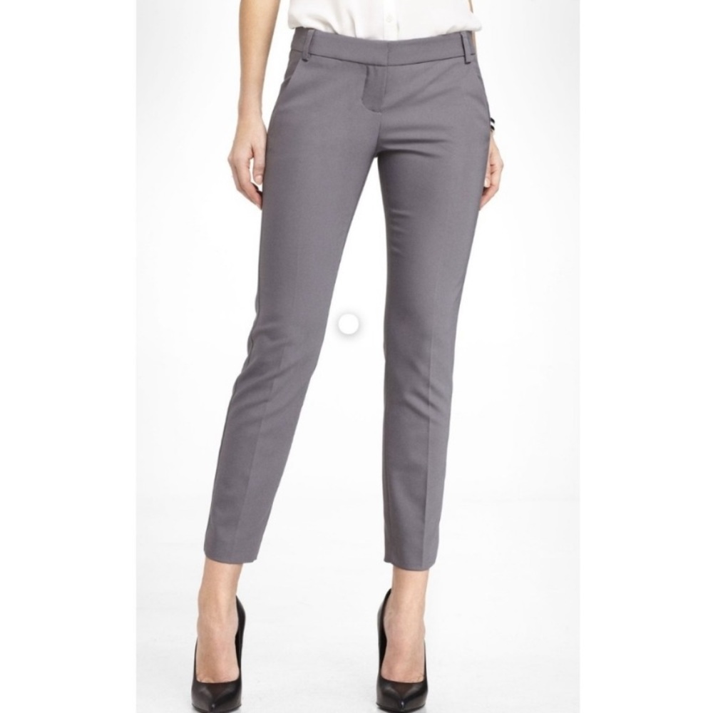 Express Gray Columnist Skinny Pant